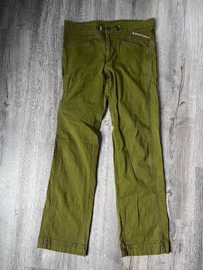 Black Diamond Credo Pants Size 8 Womens Segeant Green climbing outdoor